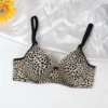 Hot Top Up BraLingerie Women's Lace Lingerie Clothing Leopard Print Bra Camouflage Shoulder Strap Adjustable Design 24811 - Image 2