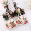 French Simple British Ice Silk Bra One Piece Thick Cup Girls Gathering No Steel Rings Women's Underwear Ropa Interior Femenina - Image 2